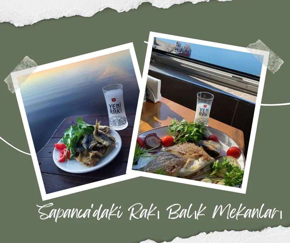 Sapanca Gölü kıyısında rakı-balık sofrası
